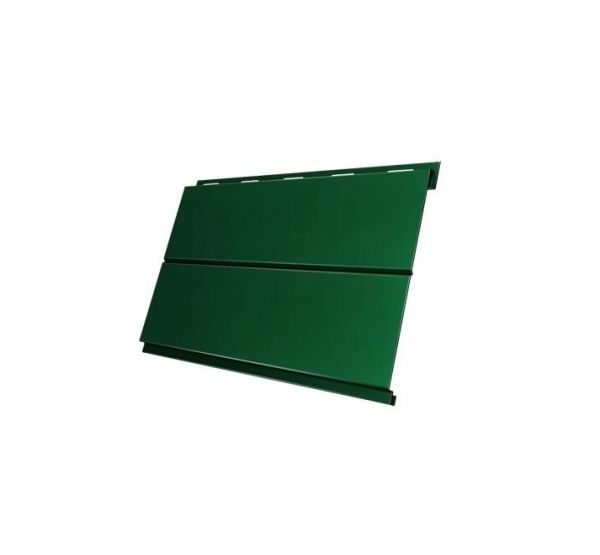 Металлический сайдинг Вертикаль (line) 0,5 Velur20 RAL 6005 Зеленый мох от производителя  Grand Line по цене 1 474 р