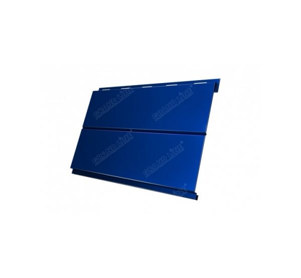 Металлический сайдинг Вертикаль (line) 0,45 PE RAL 5005 Сигнальный синий от производителя  Grand Line по цене 921 р
