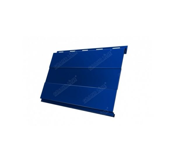 Металлический сайдинг Вертикаль (prof) 0,5 Atlas RAL 5005 Сигнальный синий от производителя  Grand Line по цене 1 380 р