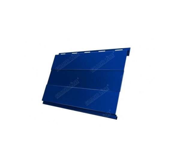Металлический сайдинг Вертикаль (prof) 0,5 Satin RAL 5005 Сигнальный синий от производителя  Grand Line по цене 1 036 р