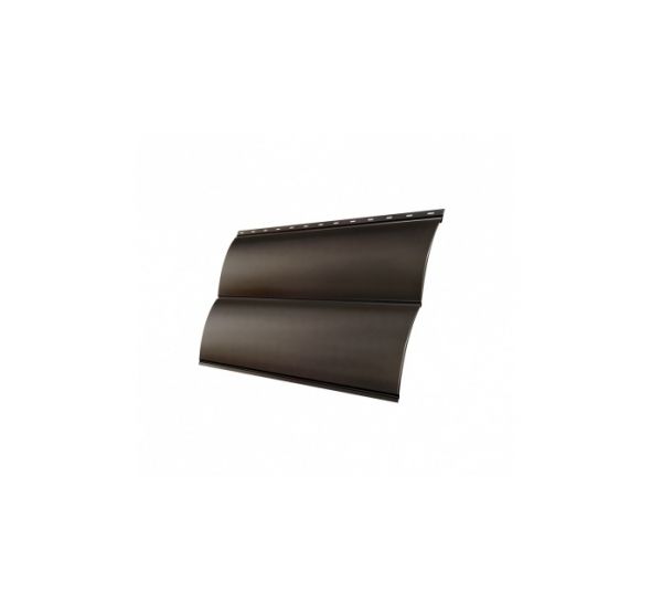 Металлический сайдинг Блок-хаус new 0,45 Drap RR 32 Темно-коричневый от производителя  Grand Line по цене 1 007 р