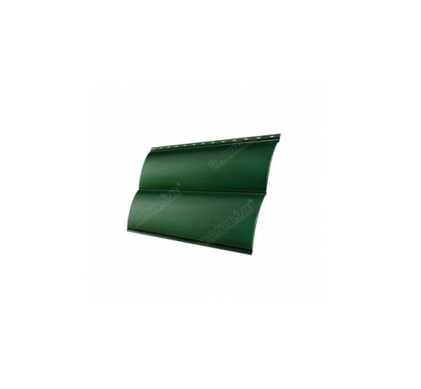 Металлический сайдинг Блок-хаус new 0,5 Velur20 RAL 6005 Зеленый мох от производителя  Grand Line по цене 1 393 р