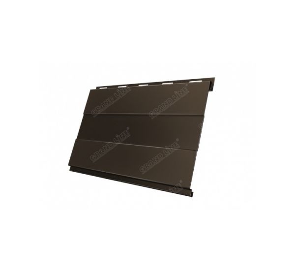 Металлический сайдинг Вертикаль (prof) 0,45 PE RR 32 Темно-коричневый от производителя  Grand Line по цене 921 р