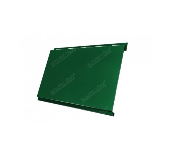 Металлический сайдинг Вертикаль (classic) 0,45 PE RAL 6005 Зеленый мох от производителя  Grand Line по цене 921 р
