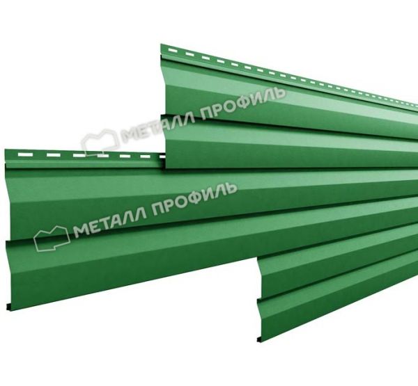 Металлический сайдинг МП СК-14х226 (ПЭ-01-6002-0.5) Зеленый лист от производителя  Металл Профиль по цене 905 р