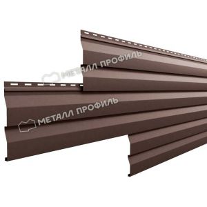 Металлический сайдинг МП СК-14х226 NormanMP (ПЭ-01-8017-0.5) Коричневый шоколад от производителя  Металл Профиль по цене 905 р