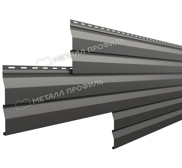 Металлический сайдинг МП СК-14х226 (PURMAN-20-7024-0.5) Серый графит от производителя  Металл Профиль по цене 1 548 р