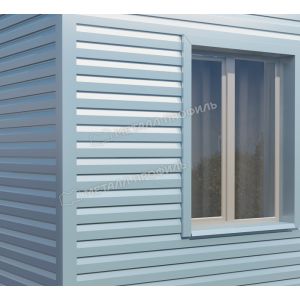 Металлический сайдингМП СК-14х226 (PURMAN-20-Galmei-0.5) Сиреневый металлик от производителя  Металл Профиль по цене 1 550 р