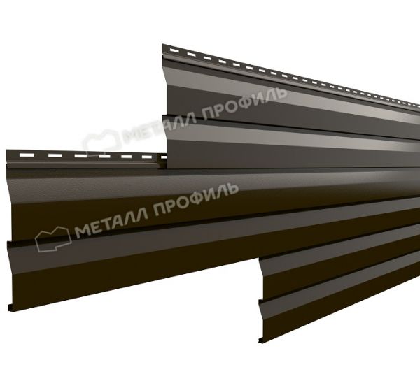 Металлический сайдинг МП СК-14х226 (PURMAN-20-RR32-0.5) Темно-коричневый от производителя  Металл Профиль по цене 1 548 р