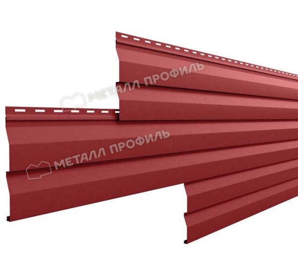 Металлический сайдинг МП СК-14х226 NormanMP (ПЭ-01-3011-0.5) Коричнево-красный от производителя  Металл Профиль по цене 905 р