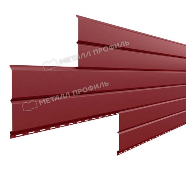 Металлический сайдинг Lбрус-15х240 (ПЭ-01-3011-0.45) Коричнево-красный от производителя  Металл Профиль по цене 1 078 р