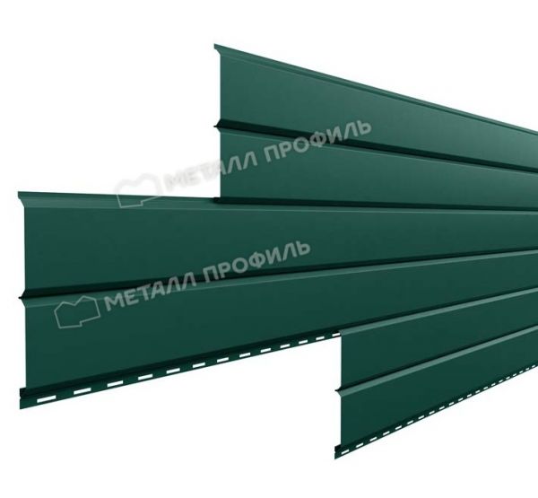 Металлический сайдинг Lбрус-15х240 (ПРМ-03-6005-0.5) Зеленый мох от производителя  Металл Профиль по цене 875 р