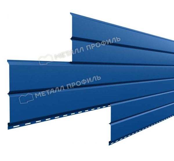 Металлический сайдинг Lбрус-15х240 (PURMAN-20-5005-0.5) Синий насыщенный от производителя  Металл Профиль по цене 1 560 р
