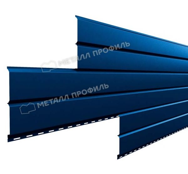 Металлический сайдинг Lбрус-15х240 (PURMAN-20-Citrine-0.5) Темно-синий от производителя  Металл Профиль по цене 1 560 р