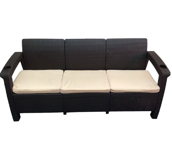 Трёхместный диван Sofa 3 Seat Венге от производителя  Мебель Yalta по цене 18 000 р