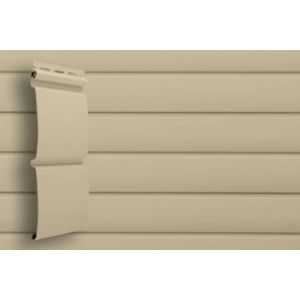 Виниловый сайдинг классик D4.8 Блокхаус - Бежевый от производителя  Grand Line по цене 384 р