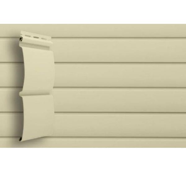 Виниловый сайдинг классик D4.8 Блокхаус - Слоновая Кость от производителя  Grand Line по цене 384 р