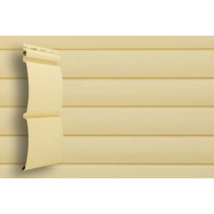 Виниловый сайдинг классик D4.8 Блокхаус - Ванильный от производителя  Grand Line по цене 384 р