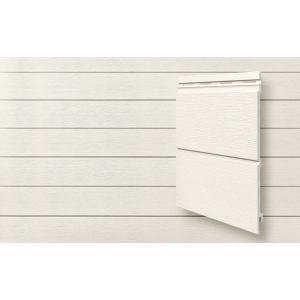 Виниловый сайдинг панель двойная Kerrafront Modern Wood - White от производителя  Vox по цене 4 961 р