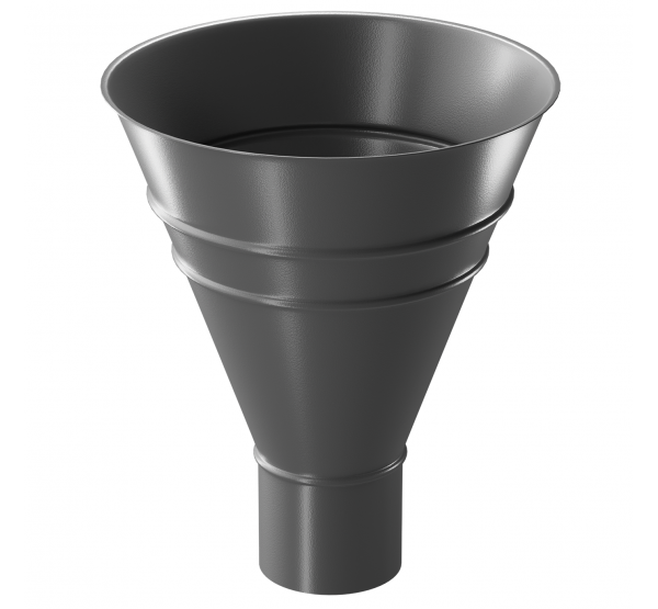 Воронка водосборная круглая ГРАФИТ (RAL 7024) от производителя Docke по цене 3 319 р Воронка водосборная круглая ГРАФИТ (RAL 7024) от производителя Docke по цене 3 319 р