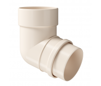 Колено 72˚ Lux ПВХ Латте